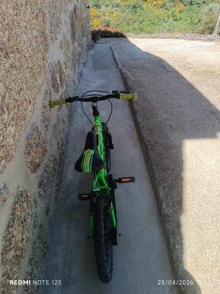 Bicicleta infantil verde RUSH SPITZ