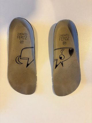 Zapato Feroz Blanco Talla 27