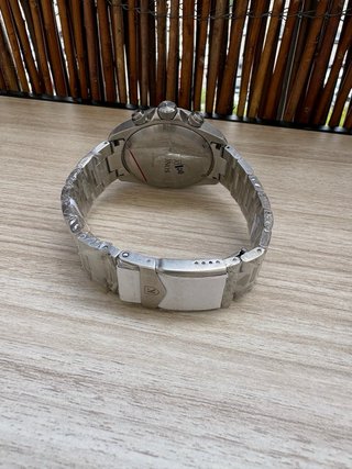 Reloj Kronos Cronógrafo Azul y Plateado
