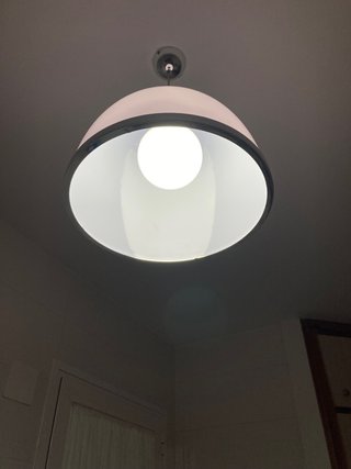 Lámpara colgante cocina metal y plástico
