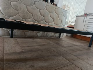 Cama Plegable con Colchón 90x180 cm