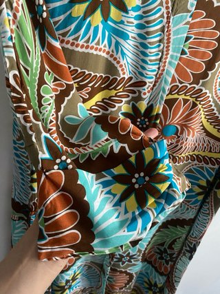 Vestido estampado floral mujer talla M/L