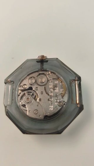 Reloj Zinko Octogonal Dorado y Gris