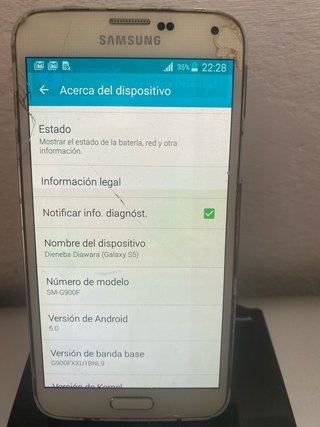 Samsung Galaxy S5 Blanco/Plateado