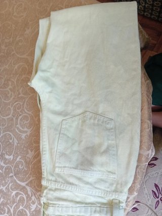 Pantalón vaquero Zara verde claro Talla S