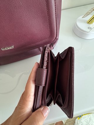 Bolso y monedero Misako color Burdeos
