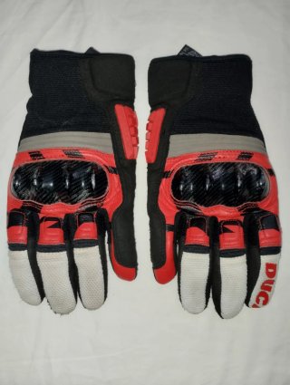 Guantes Moto Verano Piel Carbono Talla M