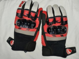 Guantes Moto Verano Piel Carbono Talla M