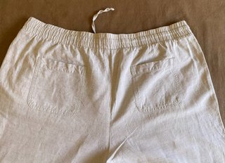 Pantalón ancho lino algodón Amazon Essentials
