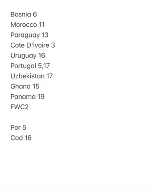 Cambio cromos Mundial 2026 Mis faltas