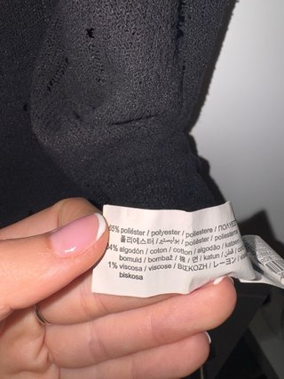 Camisa Zara Negra Talla S Desgastada