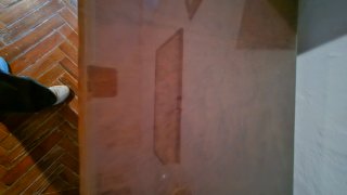 Cajonera de madera y mesillas con cristal