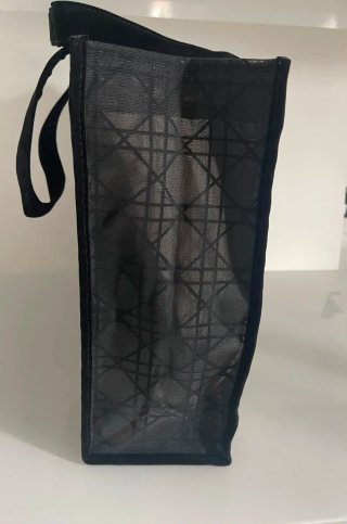 Tote Christian Dior Tul y Terciopelo Negro