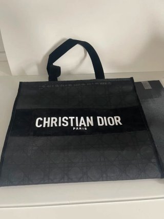 Tote Christian Dior Tul y Terciopelo Negro