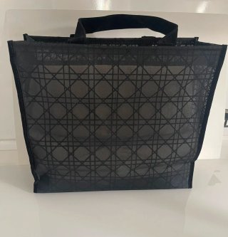 Tote Christian Dior Tul y Terciopelo Negro
