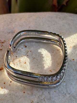 Anillo Plata Ley 925 Moda Moderna