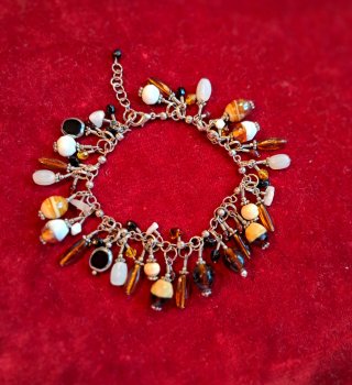 Pulsera de abalorios multicolor