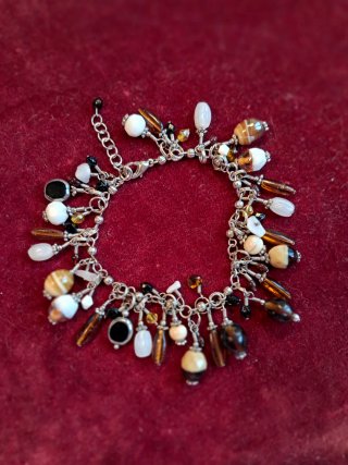 Pulsera de abalorios multicolor