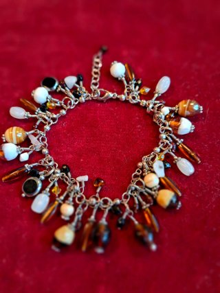 Pulsera de abalorios multicolor