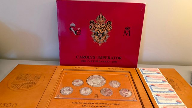 Coleccion Monedas plata Carolvs Imperator V Centen