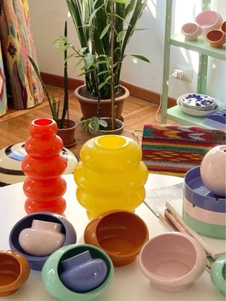Vaso vetro giallo IKEA KALLARHALS