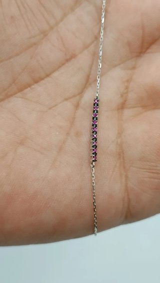 Pulsera oro 18kt con circonitas.
