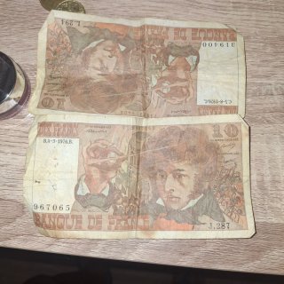 2 Billetes 10 Francos Banque de France 1976