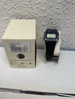 Reloj Casio F-91W Digital Negro/Gris