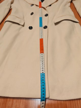 Abrigo paño cruzado mujer Goa Goa beige