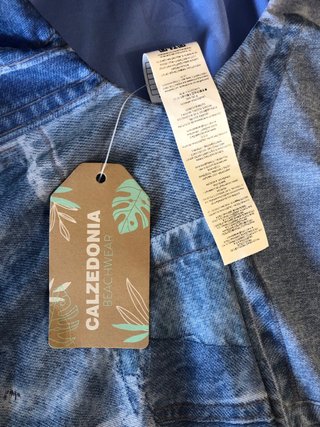 Costume intero patchwork denim