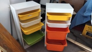 Mueble organizador con cajones