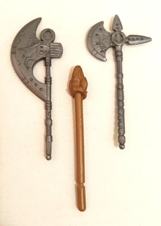 Lote 3 Hachas Raras Castle Grayskull Ram Man MOTU
