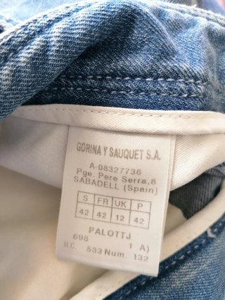 Pantalones vaqueros LASSERRE azules T.42.