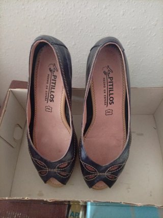 Zapatos Pitillos azules
