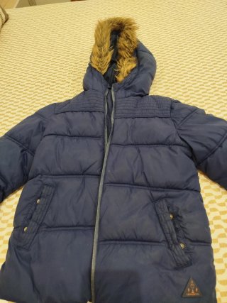 Chaquetón niño talla 10 azul