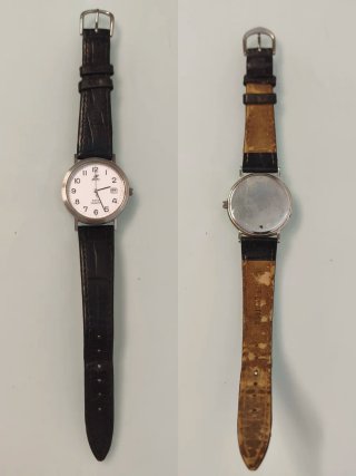 Reloj INTI Plata y Negro