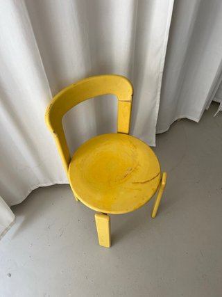 Silla Rey vintage Bruno Rey Kusch+Co amarilla