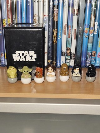 Set 7 Figuras Tentetiesos Star Wars con Caja