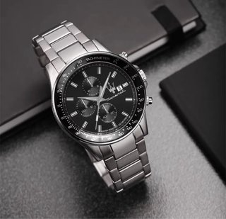 Reloj Maserati Hombre Negro/Plata Nuevo