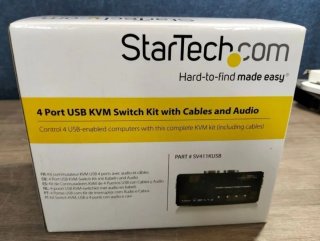 Switch KVM VGA y Audio USB 2.0 4 puertos