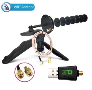 Antena WiFi 16 dBi con trípode