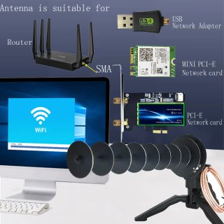 Antena WiFi 16 dBi con trípode