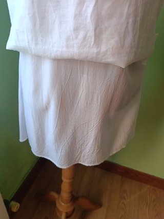 Vestido Bershka blanco tirantes