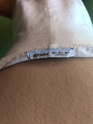 Vestido Bershka blanco tirantes