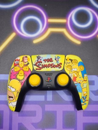 Mando PS5 Personalizado the Simpsons