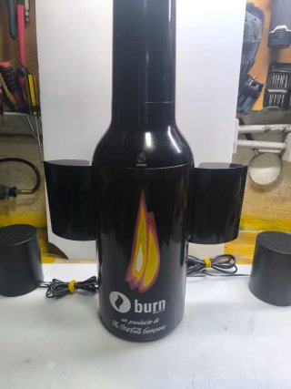 Botella Burn Radio CD Coleccionismo