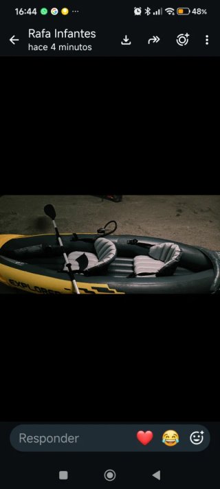Kayak inflable Explorer K2 amarillo y gris