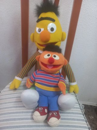Epi y Blas Barrio Sésamo Muñecos