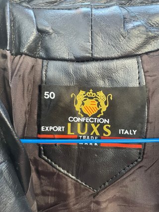 10 pzas Chaqueta vintage de cuero sintético negra