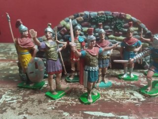 Lote Romanos Plástico Antiguo